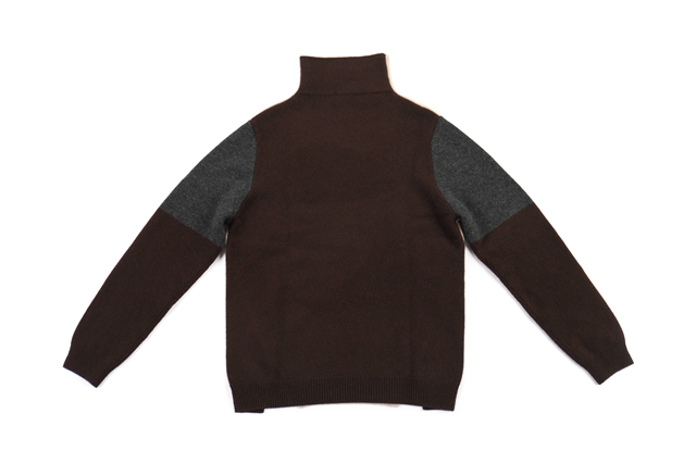 Colorblock Turtleneck Cashmere Sweater