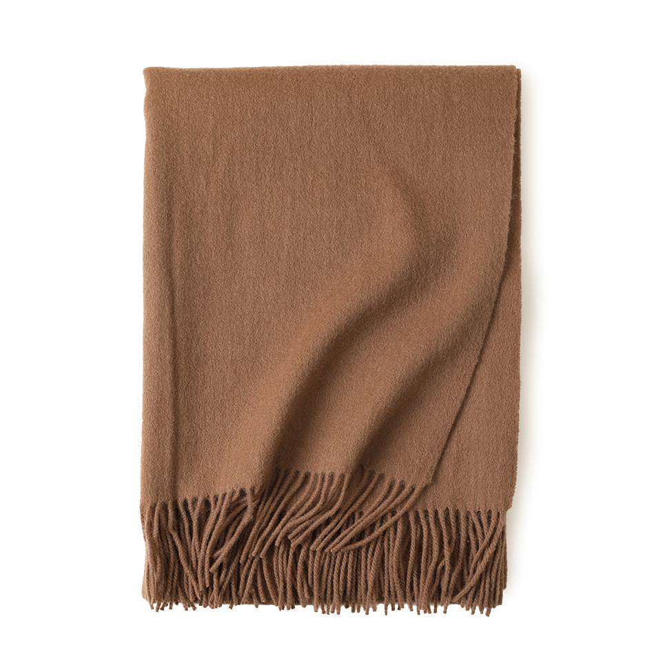 Lady Solid Color Wool Scarf
