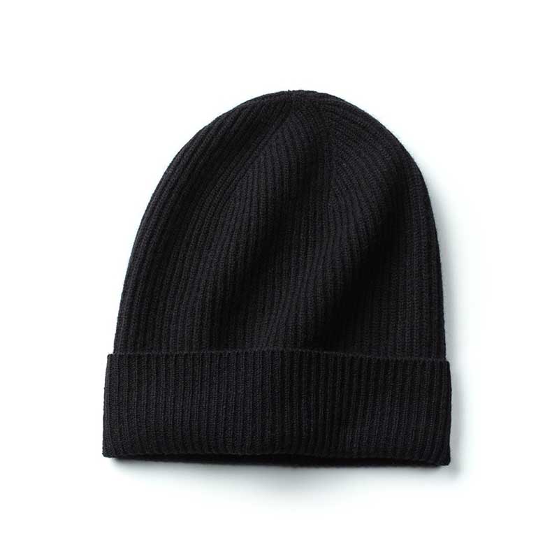  OEM High Quality Customization Color Cashmere Hats Striped Knitted Cashmere Beanie Hats
