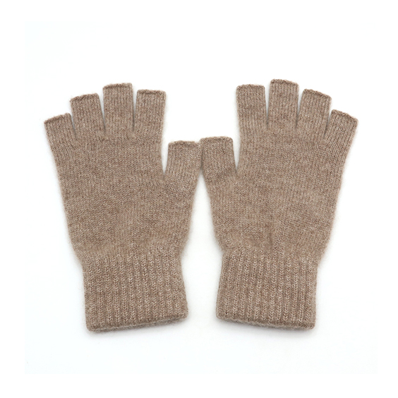 यूनिसेक्स के लिए नरम और गर्म फिंगरलेस कश्मीरी दस्ताने