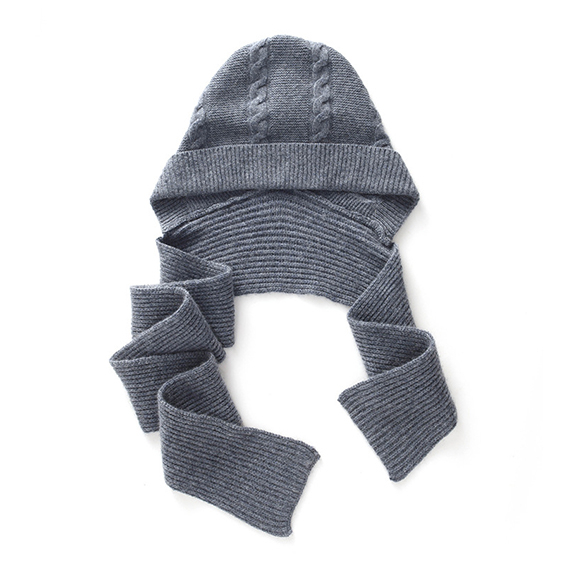 Mná versatile cábla cniotáilte Cashmere Beanie don gheimhreadh