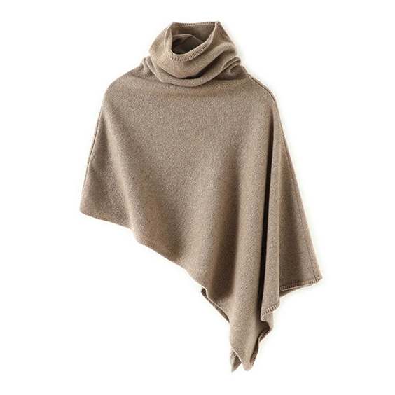 &Aacute;o poncho cashmere tho&aacute;ng kh&iacute; ấm c&uacute;ng cho phong c&aacute;ch tối giản