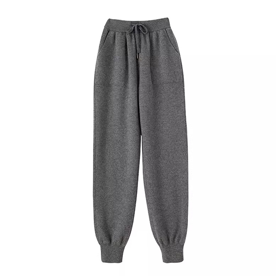 Pantalon de survêtement en cachemire en laine de laine pour hommes