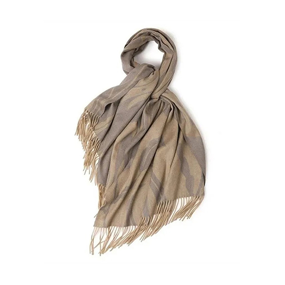  Dobbelt side jacquard cashmere tørklæde