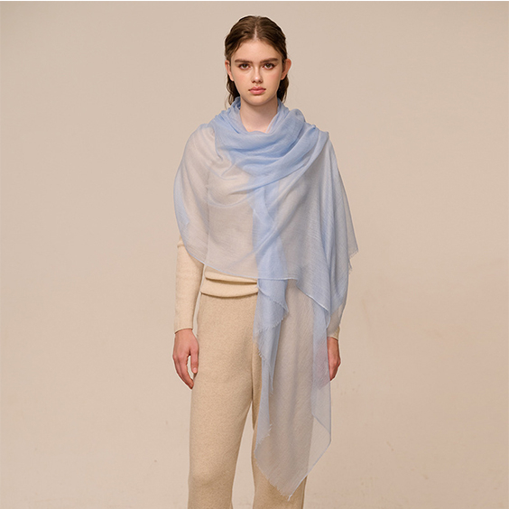 Ултра танки женски омот за шал од чистог кашмира од перја