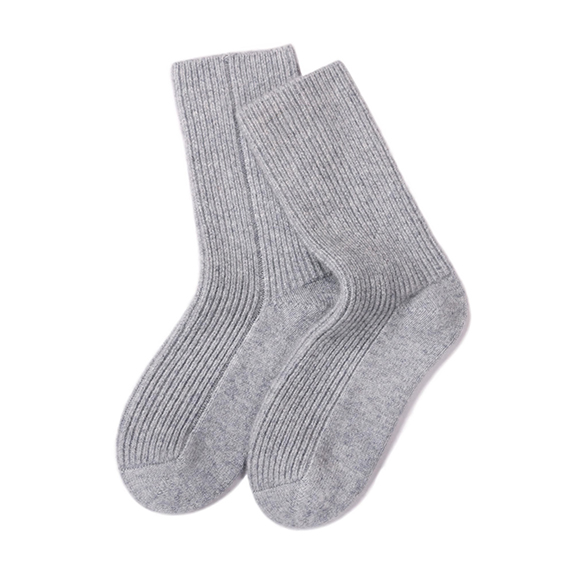 ถุงเท้าผ้าแคชเมียร์ถักทนทานสำหรับผู้ชายและผู้หญิงพร้อมความอบอุ่นยิ่งขึ้น