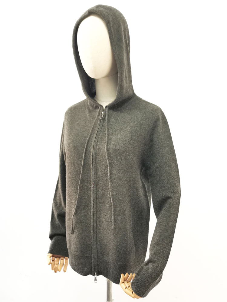 Women Casual Cashmere Zip Hoodie