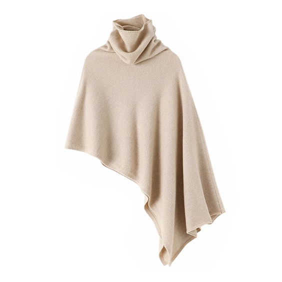 Poncho แคชเมียร์ระบายอากาศที่สะดวกสบายสำหรับสไตล์มินิมัลลิสต์