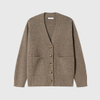 Cardigan en cachemire &agrave; col en V pour femmes, coupe ample, personnalis&eacute;, pull tricot&eacute; en pur cachemire de mongolie int&eacute;rieure, OEM d'usine