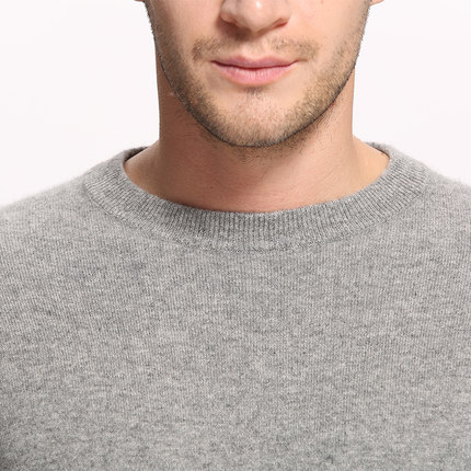 Men Crew Neck Cashmere Sweater