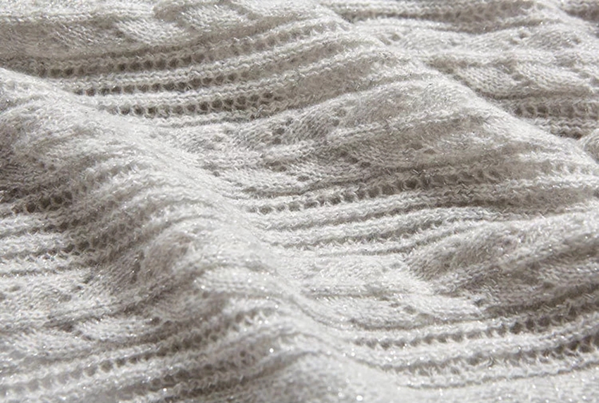 Hollow Out Knitted Cashmere Scarf