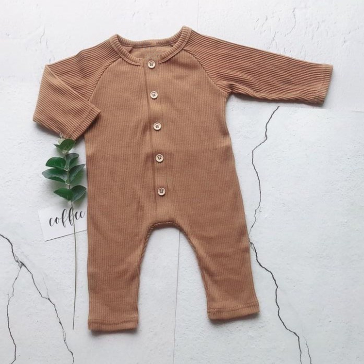 Baby Rib Knitted Cashmere Rompers