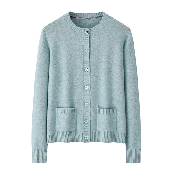 အမျိုးသမီးအဖွဲ့သားများ လည်ပင်းတွင် ချည်သား cashmere ကာဒီဂန်အိတ်များ