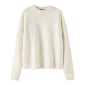 Mná Rib cniotáil geansaí Cashmere