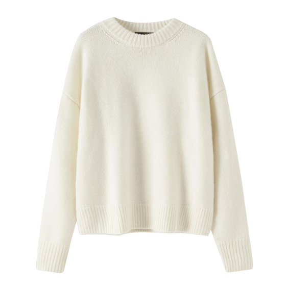 የሴቶች ሪብ ክኒት Cashmere ጃምፐር