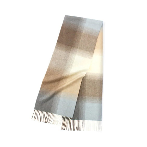 အစင်း plotaid ငွေသား cashmere ပဝါ 