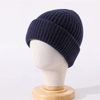 ሊበጅ የሚችል ትንፋሽ cashmere chunky beanie ከአርማ ጋር