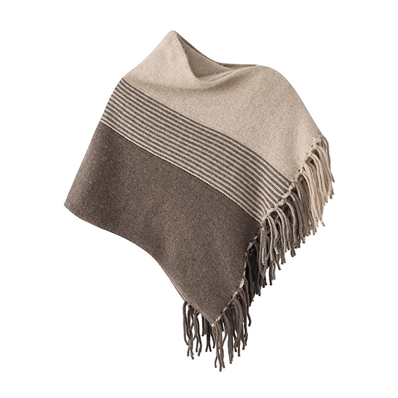 Том оврын 100% ноолууран пончо, захтай хошуу 