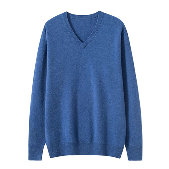 Maglione da uomo in cashmere v collo