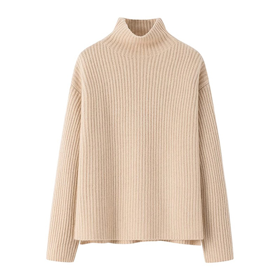 Áo len cashmere có một nửa áo choàng dày của phụ nữ phụ nữ