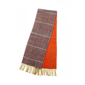  Двострани пругасти кашмирски шал