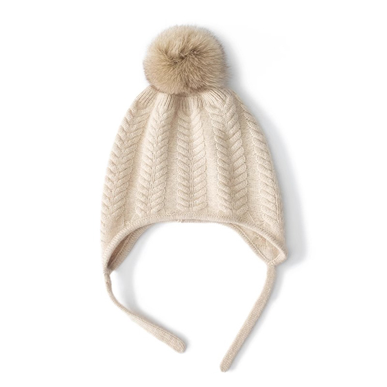 Gorro de caxemira dur&aacute;vel com aba de orelha para atividades ao ar livre