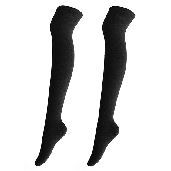 Mulieres genu-excelsum extensiones fit cashmere socks cum XVII * 48cm magnitudine