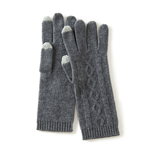 Բարձրորակ կաբելային տրիկոտաժե կաշմիրե ձեռնոցներ ամենօրյա կրելու համար