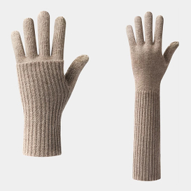 Lussuosi guanti in cashmere a maniche lunghe regolabili per attività all'aperto