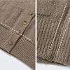 Cardigan en cachemire &agrave; col en V pour femmes, coupe ample, personnalis&eacute;, pull tricot&eacute; en pur cachemire de mongolie int&eacute;rieure, OEM d'usine
