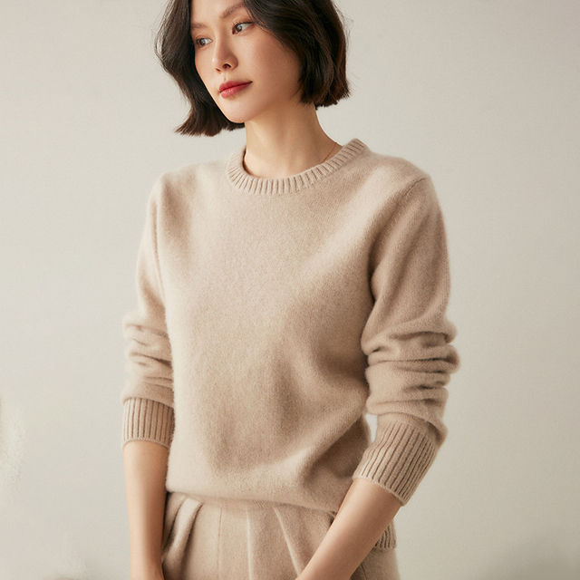 Vjeshtë Cashmere i dashuri i Crewneck Crewneck triko gra të grave