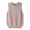 Womens nyeupe cashmere ribbed vest vest