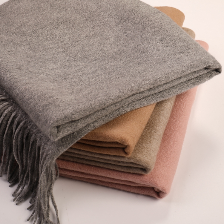 Twin Size Solid Color Cashmere Blanket