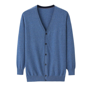 Men Cashmere Cardigan Sweater