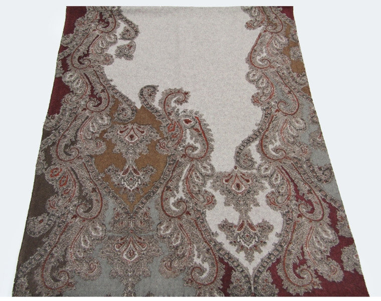 Double Side Print Wool Scarf