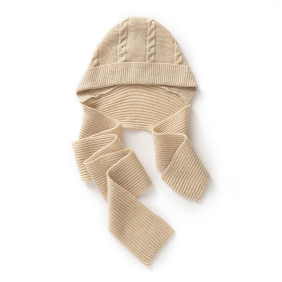 Versatile Womens cable knit cashmere beanie hiems