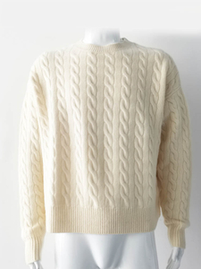 Men’s Cable Knit Cashmere Sweater