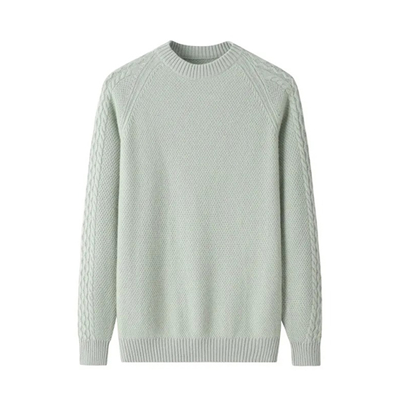 Maglione girocollo da uomo in cashmere