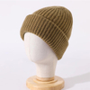 ሊበጅ የሚችል ትንፋሽ cashmere chunky beanie ከአርማ ጋር