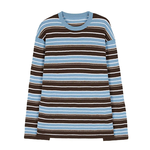 Bora ya kuosha ya wanawake ya Merino Wool Crewneck Polo Knit