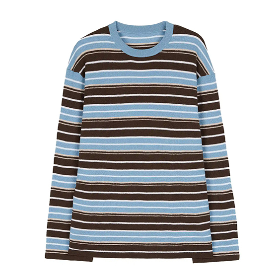 Beste wasbare vroue Merino Wol Crewneck Polo gebreide truie
