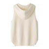 Womens nyeupe cashmere ribbed vest vest