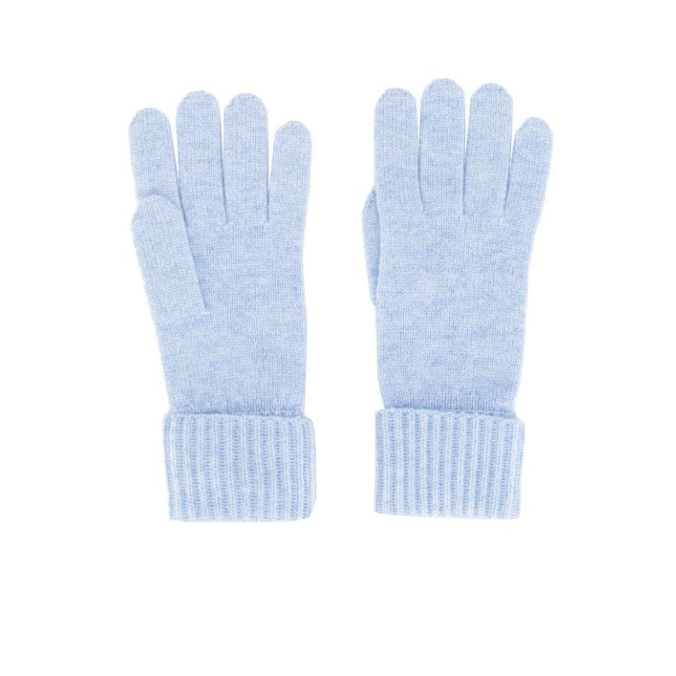 blue cashmere gloves