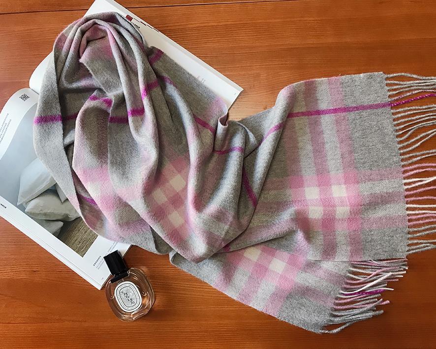 Baby Cashmere Plaid Scarf