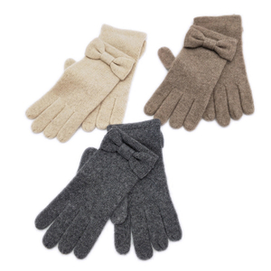 Girls plain cashmere gloves