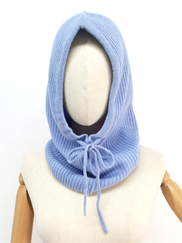 gebreide nekwarmer merino wolhoed