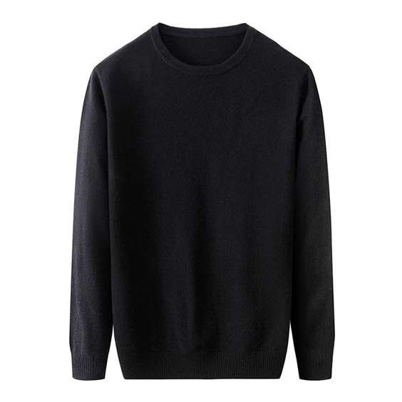 Pull en cachemire &agrave; col rond pour hommes