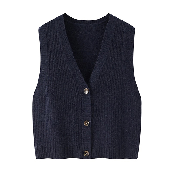 Mulieres Mongolicae Cashmere V-Collum Cardigan Piscatoris Sweater Vestis