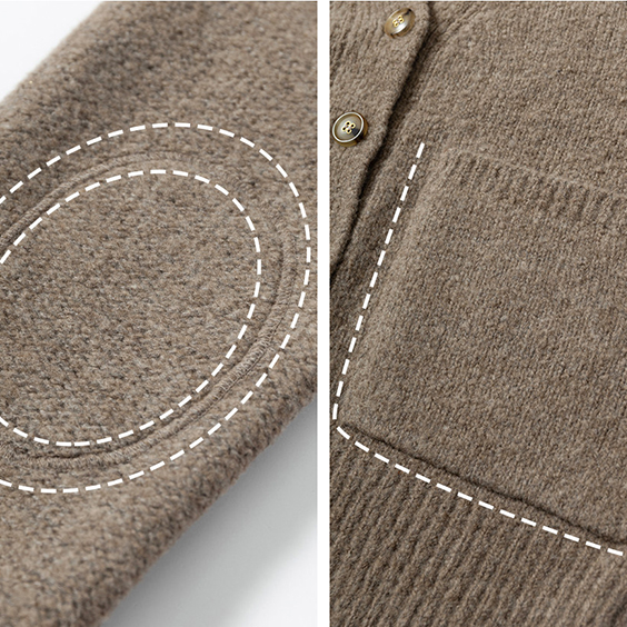 Cardigan en cachemire &agrave; col en V pour femmes, coupe ample, personnalis&eacute;, pull tricot&eacute; en pur cachemire de mongolie int&eacute;rieure, OEM d'usine