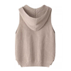 Womens nyeupe cashmere ribbed vest vest